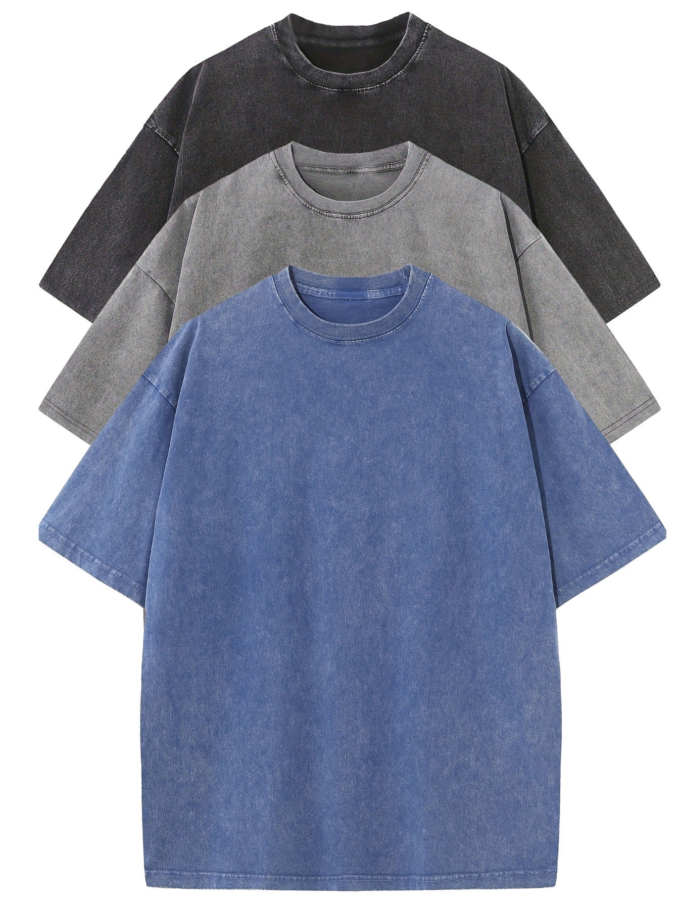 Zwart - Grijs - Blauw / XS