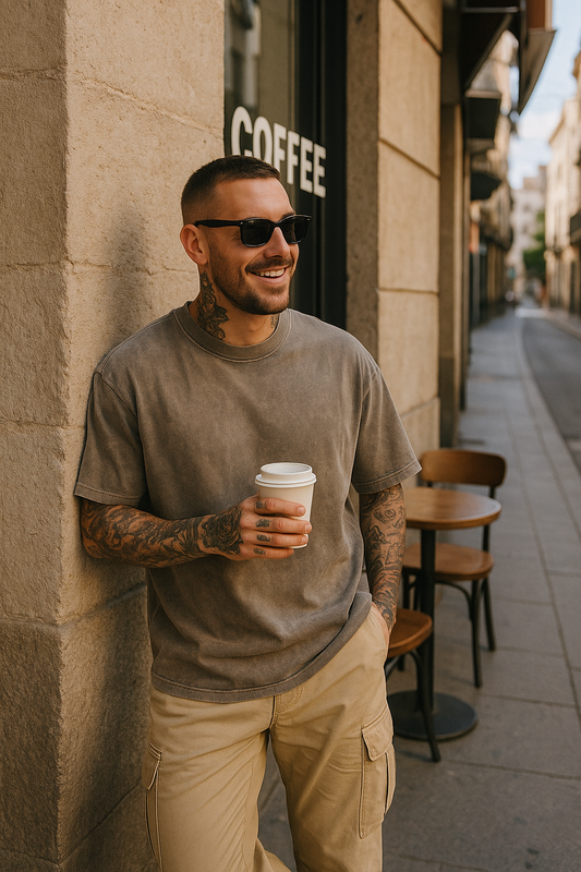 ESSENTIAL OVERSIZED T-SKJORTE – 3-PAKNING I BOMULL