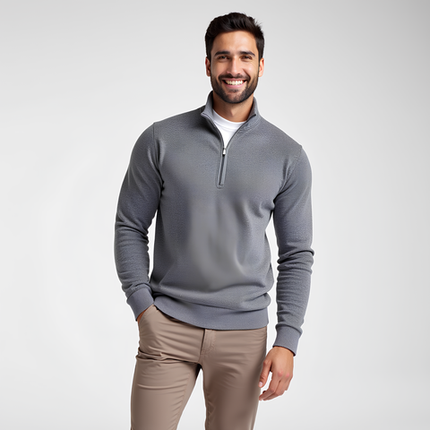 VIENNE NOIRE HALF ZIP GENSER